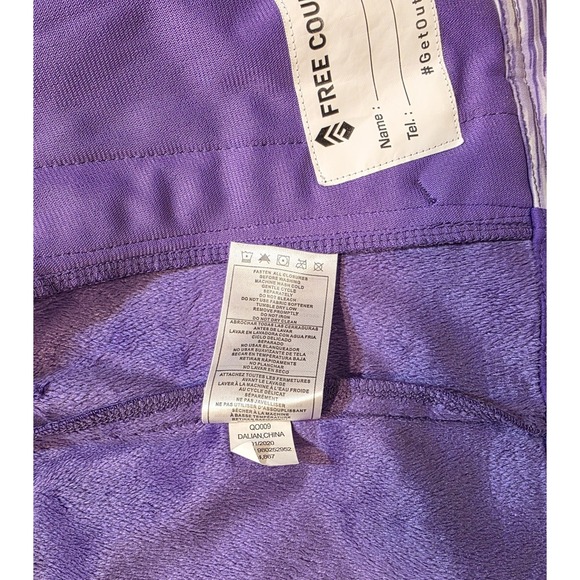 Free Country Girl's Two Tone Purple Softshell Full Zip Hooded Jacket. Size 7/8 - Picture 4 of 10